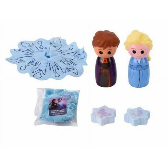 Disney Frozen II Floating Snowflake Bubble Bath Set Anna Elsa Berry Scent - Picture 3 of 6